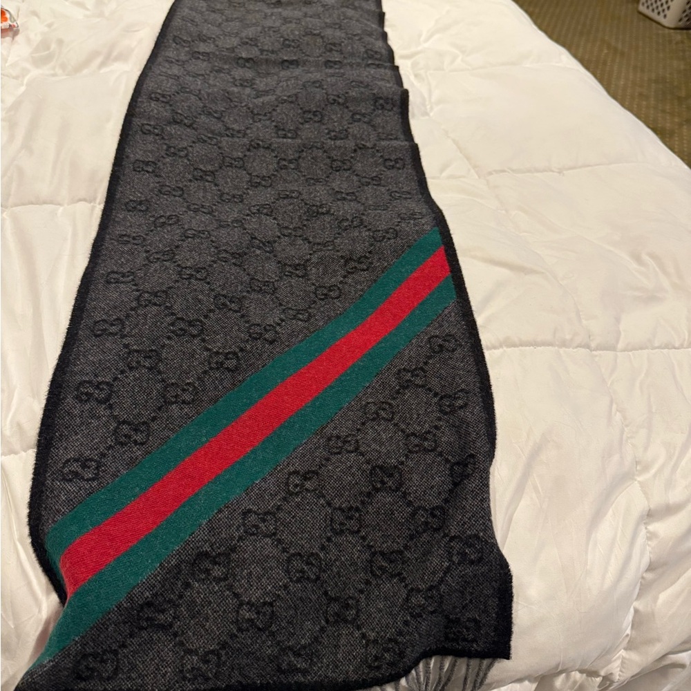 NWT Gucci GG web wool Nikky scarf
